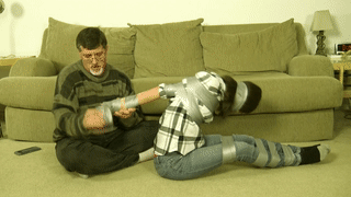 www.cinchedandsecured.com - 179 - Jeanette Cerceau - Taped Tied Over A Television thumbnail