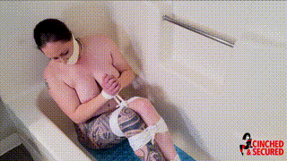www.cinchedandsecured.com - 1316 - MinxGrrl - Bound and Gagged in the Shower thumbnail